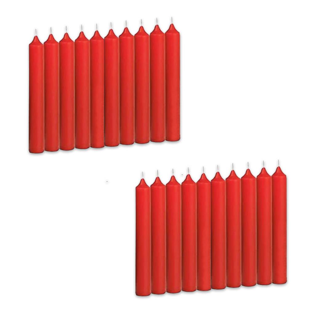 WIEDEMANN Baumkerze 96x13mm 20er rot durchgefärbt Produktbild 