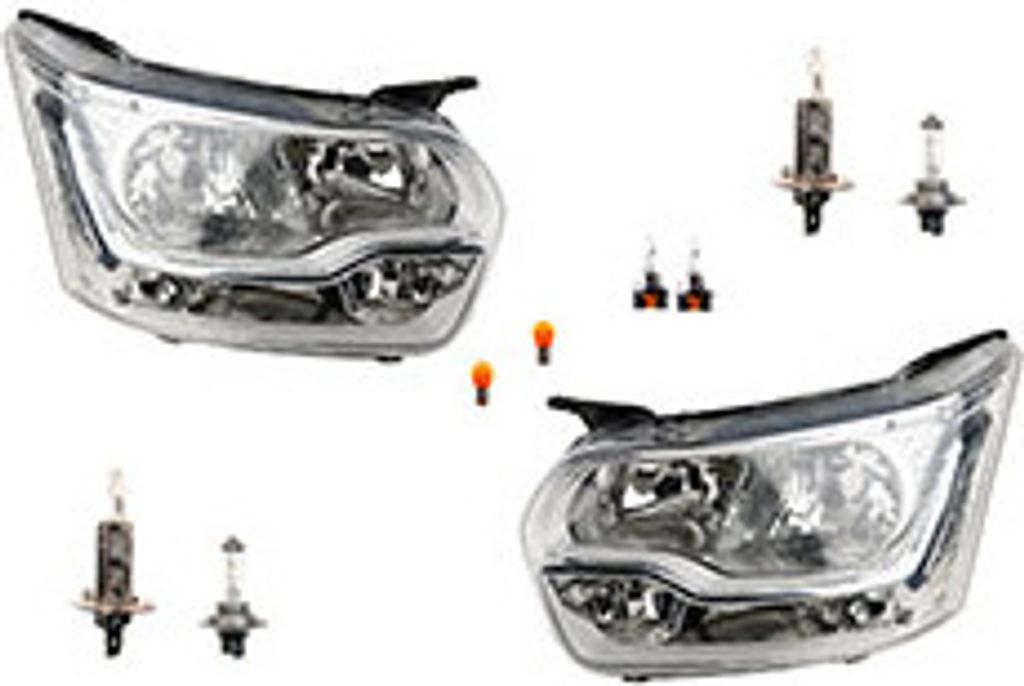 Johns, Scheinwerfer Halogen passend für Ford Transit 13 08/13- Leuch. Satz Links Rechts 1877021 1815688 1817483 1819822 1830353 1872345 BK3113D153...