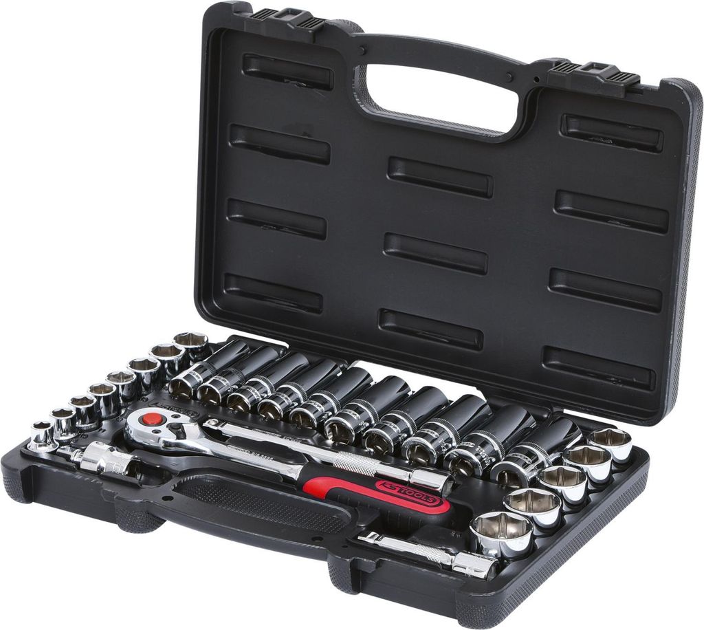 KS Tools 3/8" CHROMEplus Steckschlüssel-Satz, 27-tlg