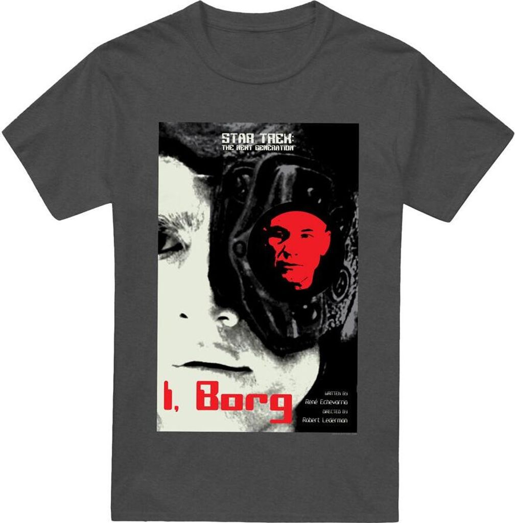 Star Trek - "The Next Generation Season 5 Episode 23" T-Shirt für Herren/Damen Uni TV17901 (S) (Holzkohle)
