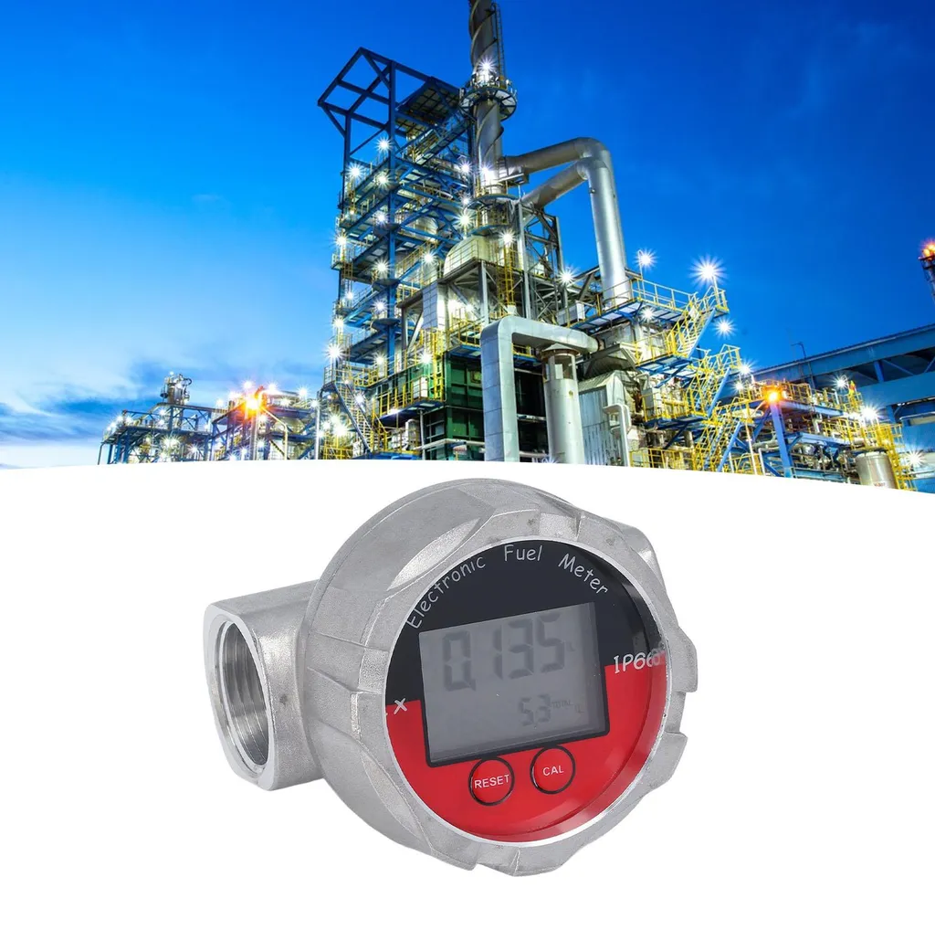 Débitmètre turbine 1 pouce LCD numérique haute précision 20 MPa