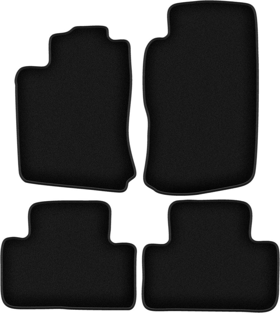 Wielganizator Velours-Autoteppiche – passend für Opel Vectra B (Fließheck, Limousine, Kombi, Liftback, Bj. 1996-2001) – schwarz, passgenau, ...