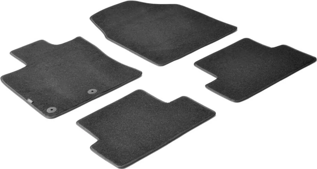 Tapis Nissan Qashqai 2007-2014 sur mesure avec fixation - Moquette