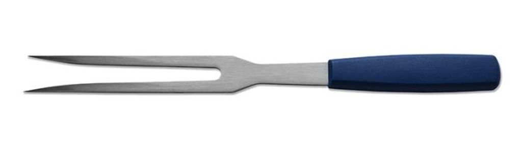 Metzgergabel blau aus rostfreiem Stahl, Klingenlänge 240 mm, Gesamtlänge 370 mm