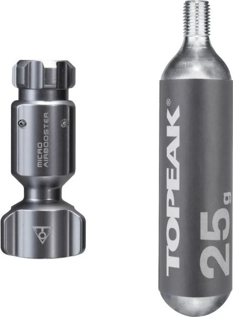 Topeak Micro AirBooster Gonfleur CO2 25g pour Réparation Rapide Vélo