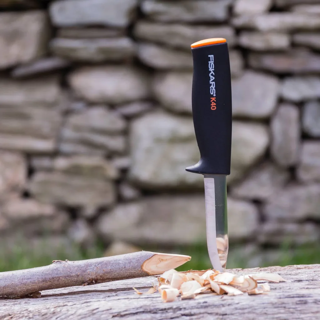 Couteau de jardin et poignard outdoor Fiskars K40 à lame fixe