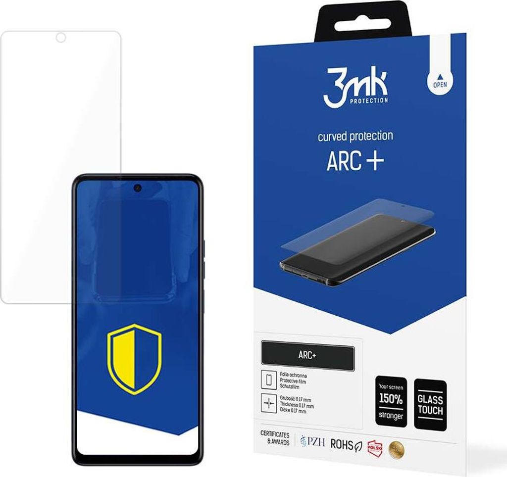 3mk Display Schutzfolie ARC+ für Tecno Spark 10 Pro 0,17mm Self-Heal