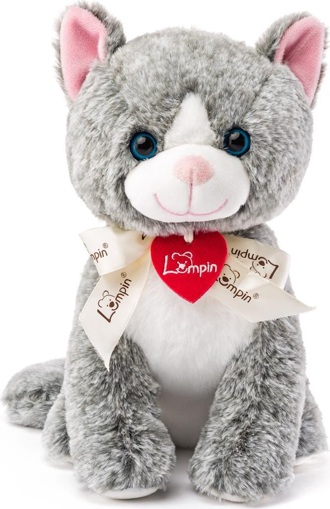 Katze Madeleine dunkelgrau, 25cm