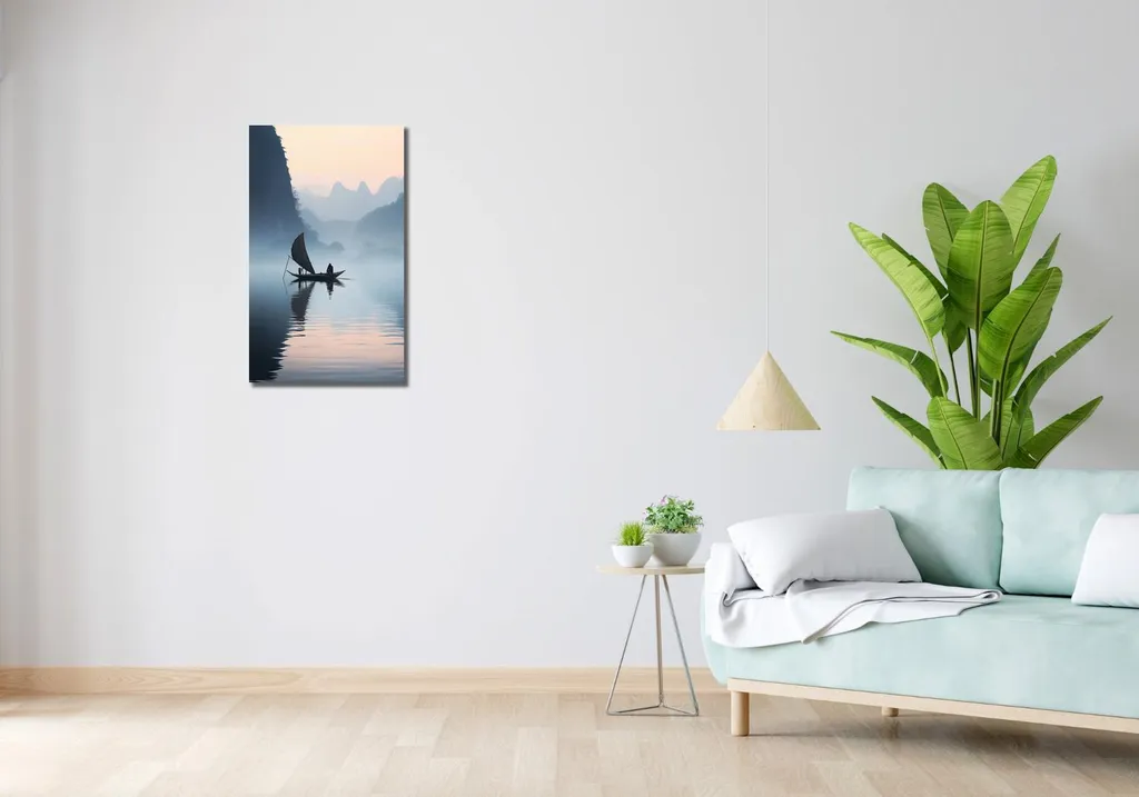 Décoration Murale Image Voyage solitaire sur le fleuve - Format 40x70 - 2