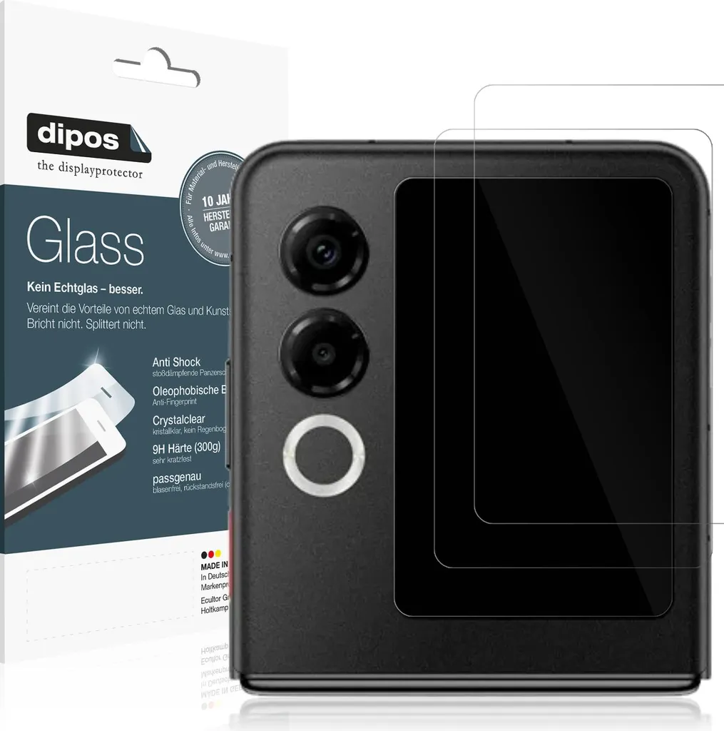 ZTE Nubia Flip 2 5G: Protezione Esterna 9H dipos (2 Pezzi)