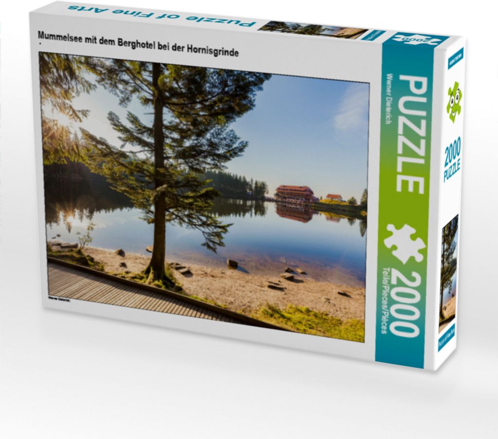CALVENDO Puzzle Mummelsee mit dem Berghotel bei der Hornisgrinde | 2000 Teile Lege-Größe 90x67cm Foto-Puzzle für glückliche Stunden