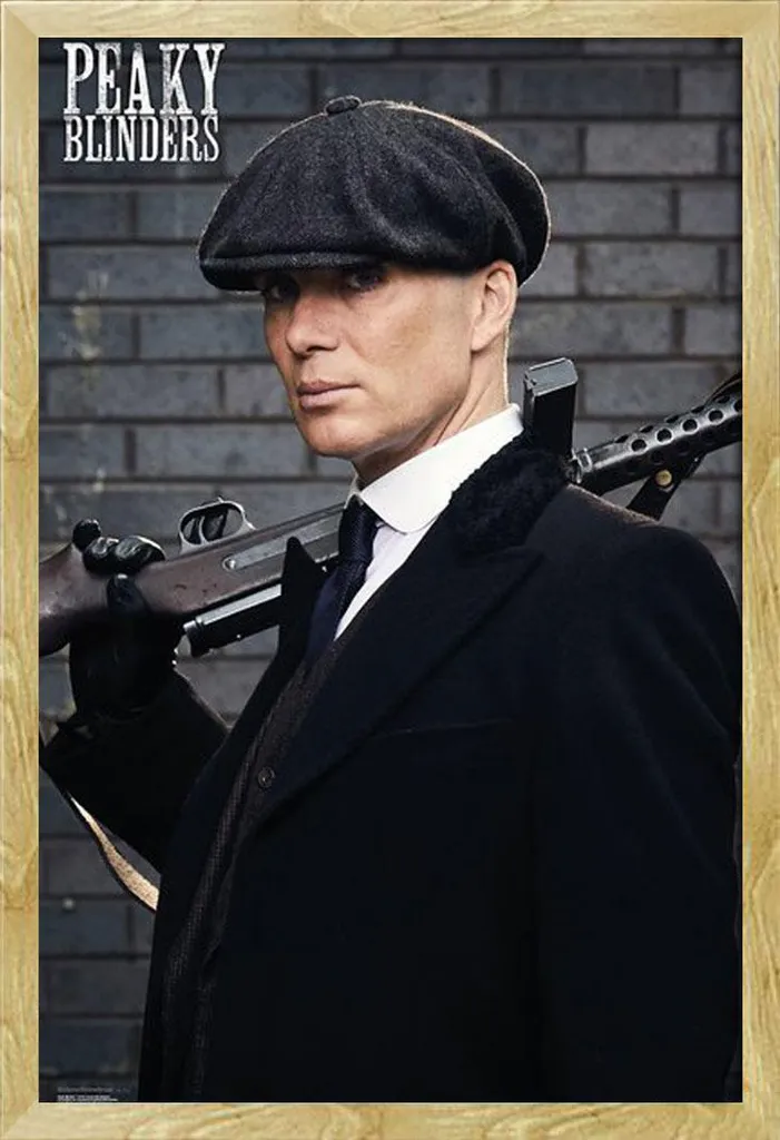Décoration Murale Peaky Blinders Tommy Shelby avec Cadre Prêt à Suspendre