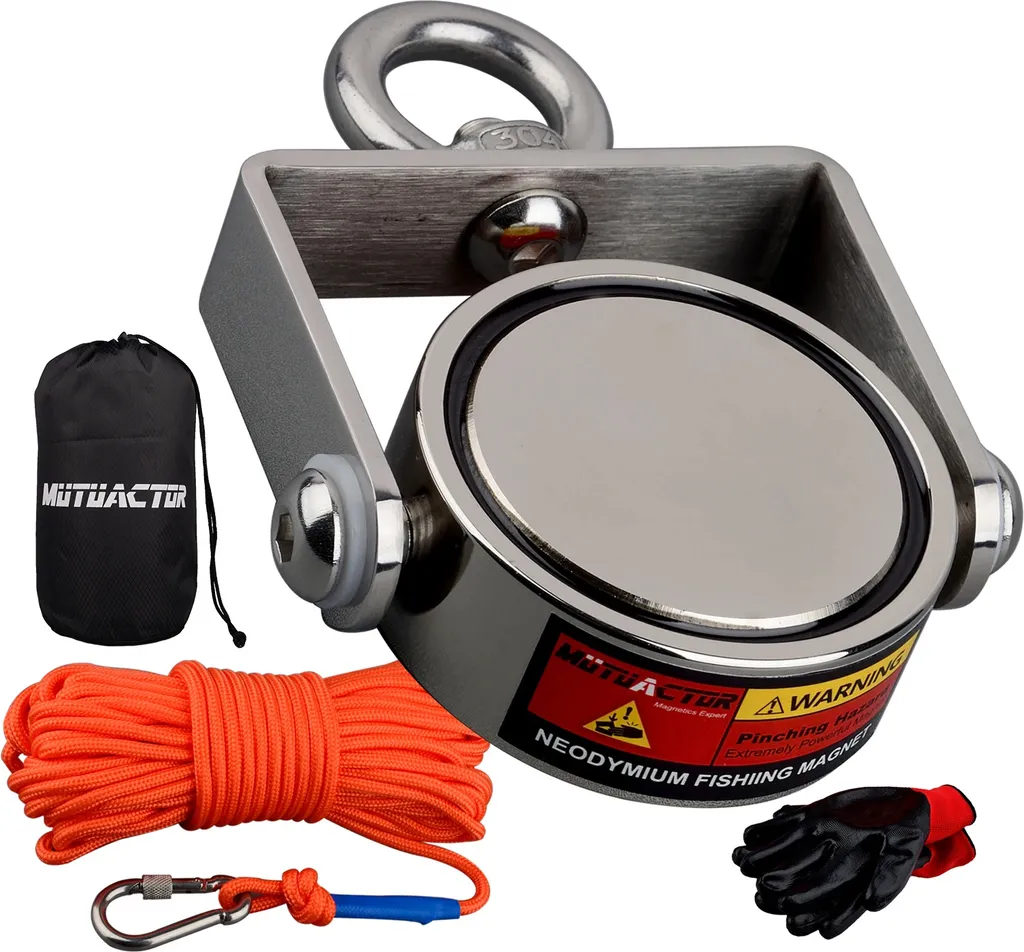 Kit complet aimant de levage puissant 1200LB pour pêche magnétique