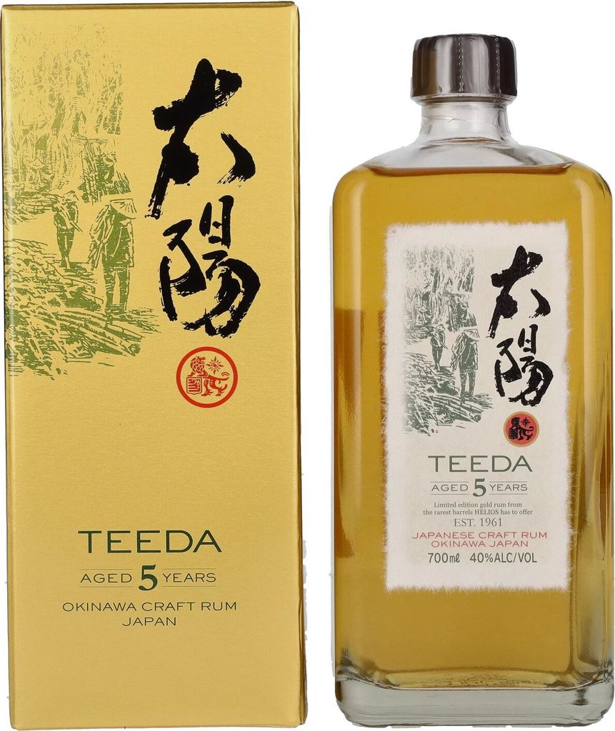Teeda 5 Years Old Japanese Craft Rum 40% Vol. 0,7l in Geschenkbox