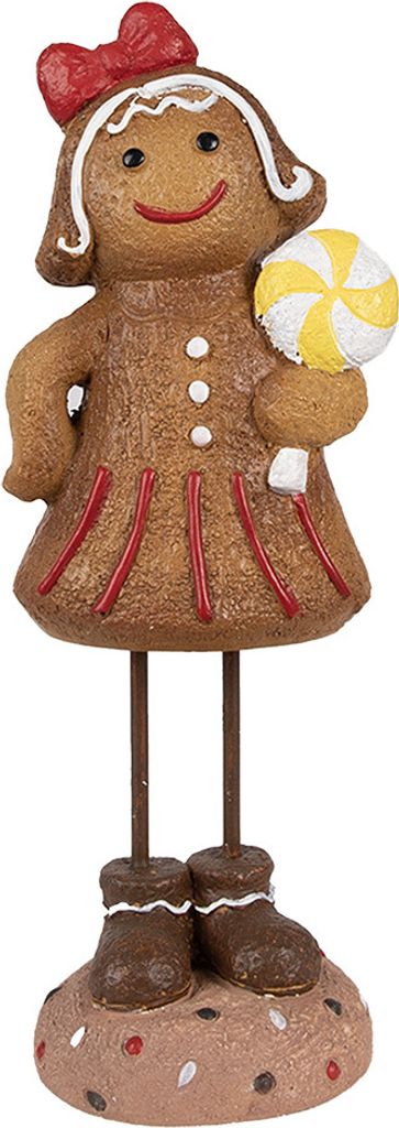 Clayre & Eef Weihnachtsdekorationsfigur Pfefferkuchenmann Produktbild 