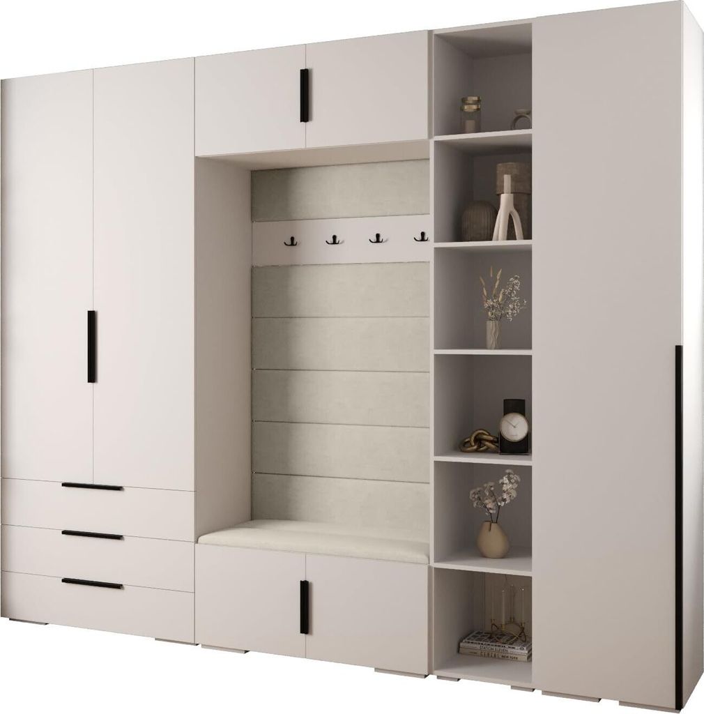 MEBLE KRYSPOL Inova 1 Möbelset Garderobe, 236,7x290x47cm - Produktbild 