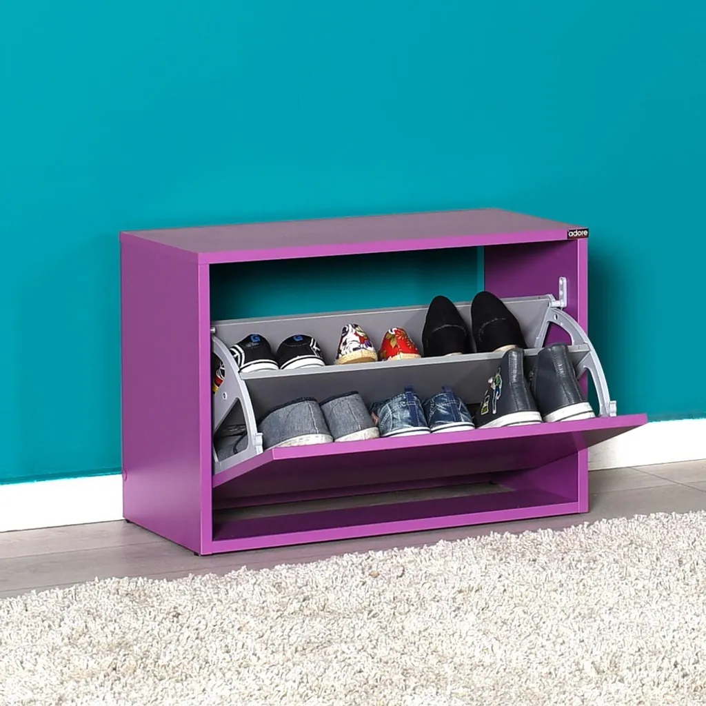 Skye Decor, Shc-110-Uu-1, scarpiera, viola, 60 x 42 x 30 cm - 2