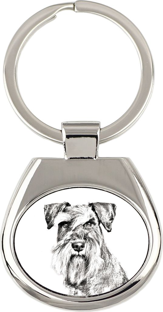 Schnauzer - Schlüsselanhänger mit Hund, Anhänger mit Aufdruck, personalisierter Anhänger der Marke Art-Dog