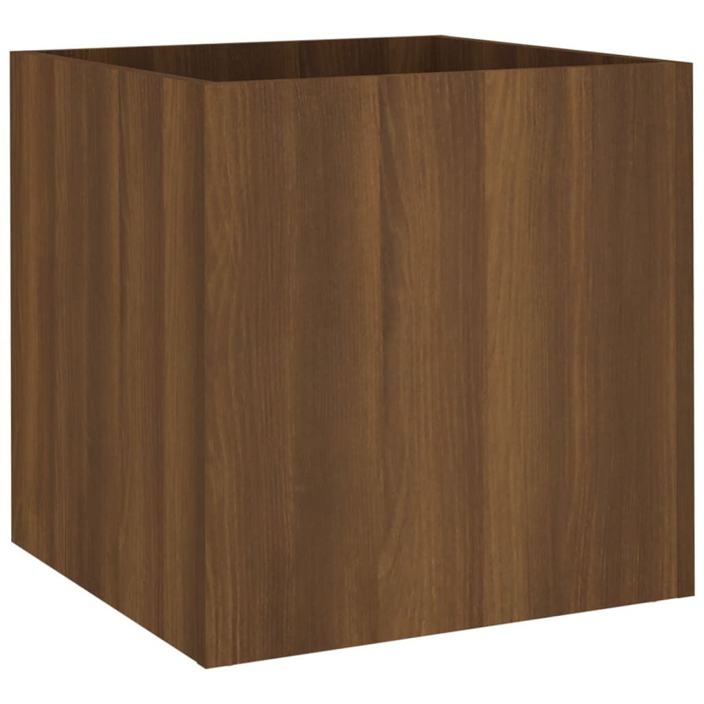 vidaXL Jardinière brune imitation chêne 40x40x40 cm bois Image du produit 