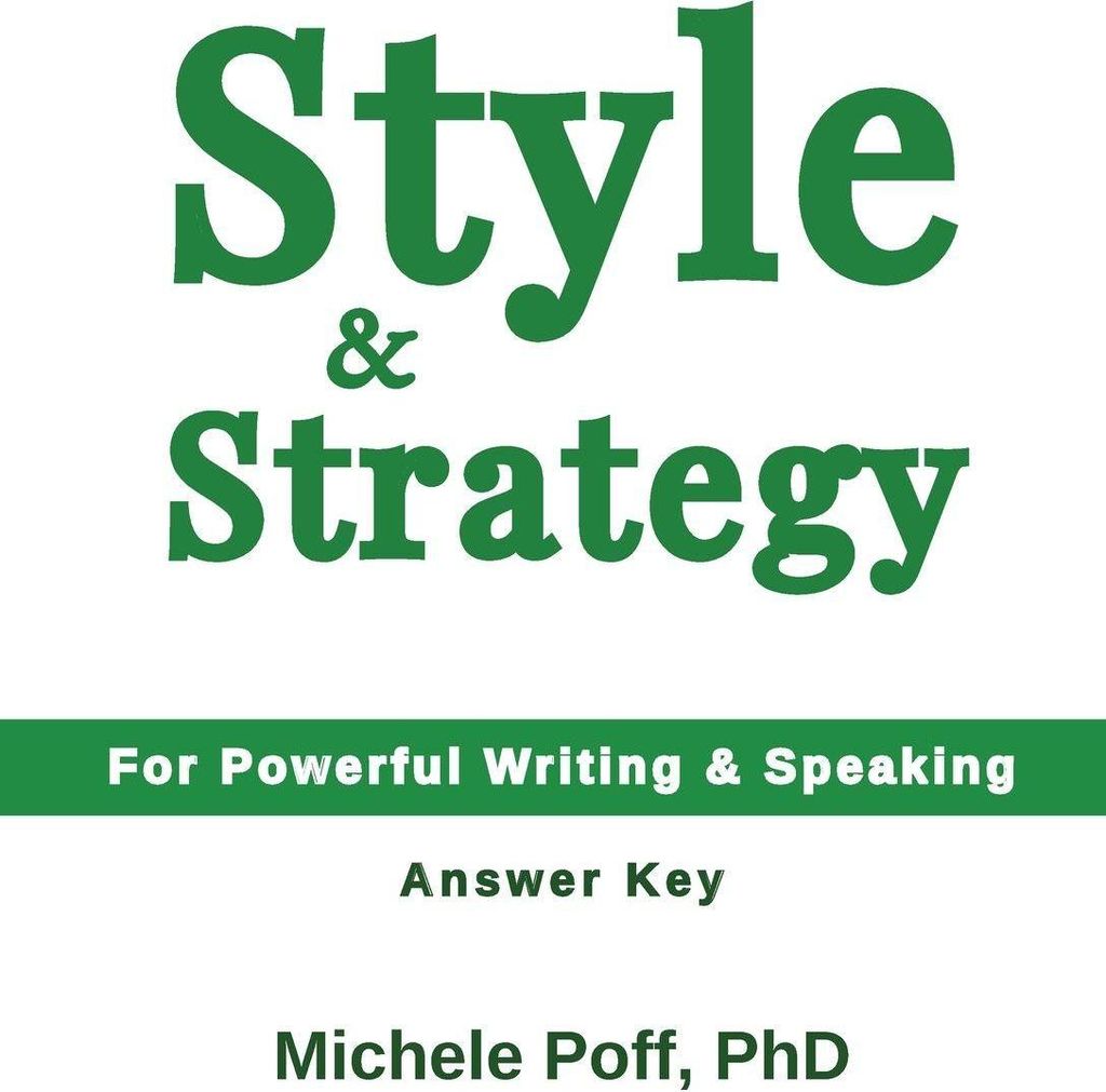 Style & Strategy Answer Key