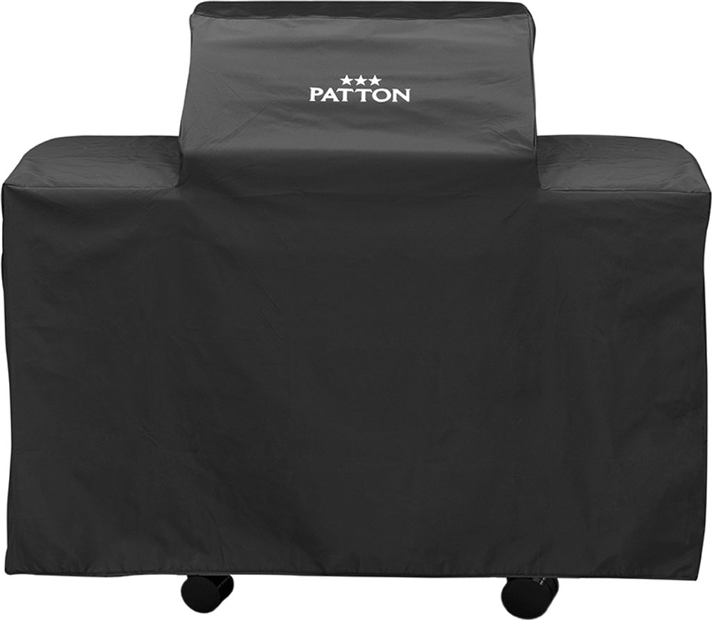 PATTON Grillabdeckung, 130x55x100cm Grillschutzhülle für Patio Chef 3+, Oxford-Stoff, Schwarz