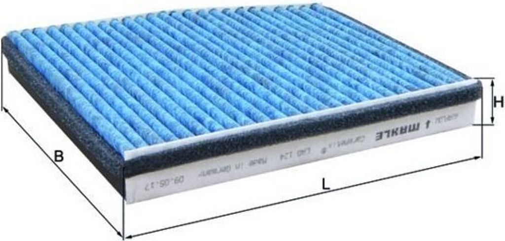 MAHLE ORIGINAL LAO 124 Innenraumfilter Pollenfilter Aktivkohle