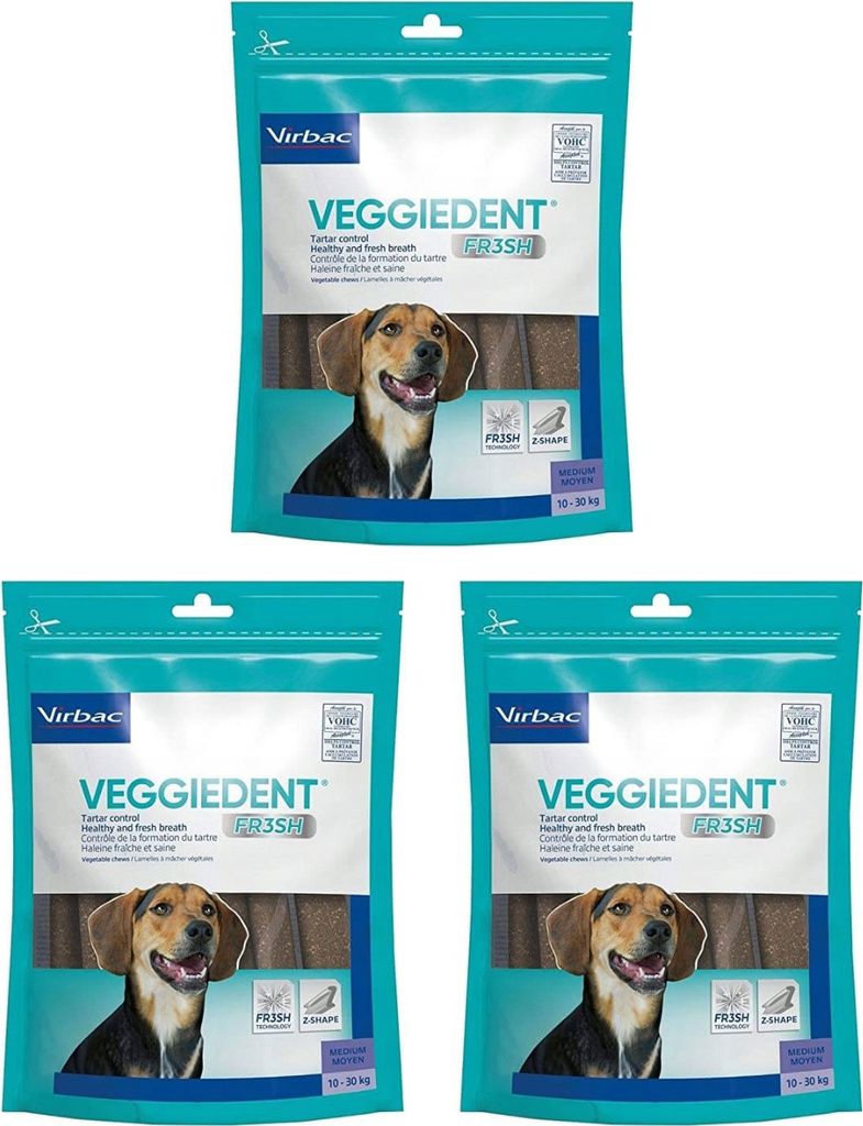 Virbac Veggiedent Fresh - natürliche Kauartikel für Hunde Produktbild 