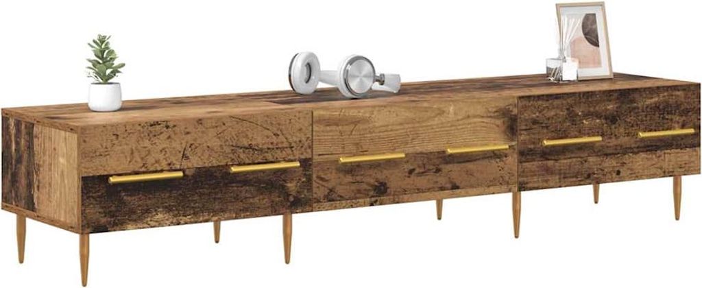 (Robust Möbel) TV-Schränk Altholz 150 x 36 x 30cm Holzwerkstoff - CL983835 - TV-Schränke