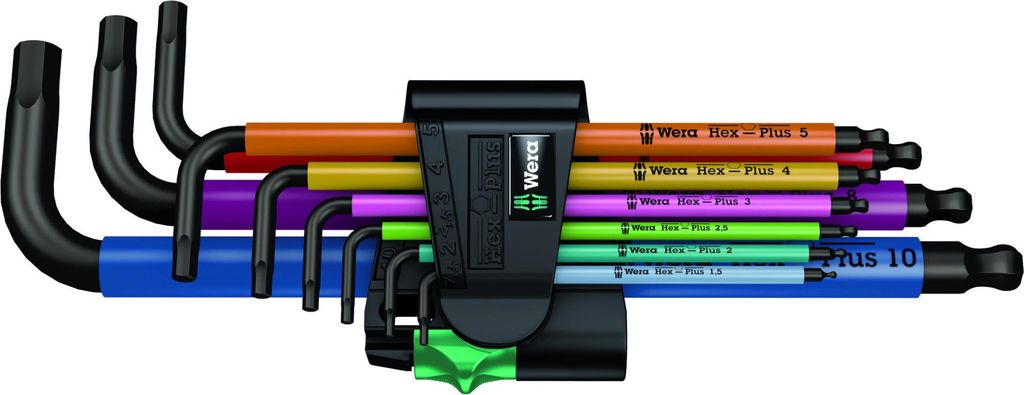 Wera 950 SPKL/9 SM N Multicolor Winkelschlüsselsatz Produktbild 