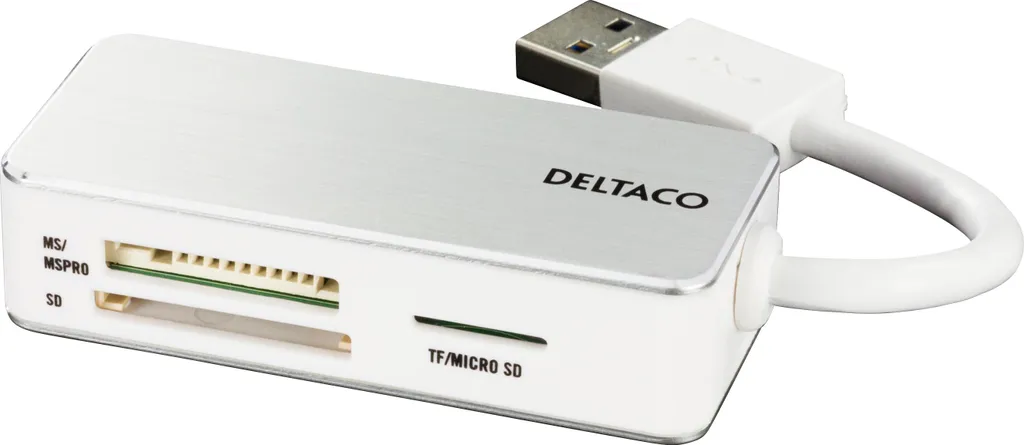 Adaptateur Cartes Mémoire USB 3.0 pour Photographe et Vidéaste Argent