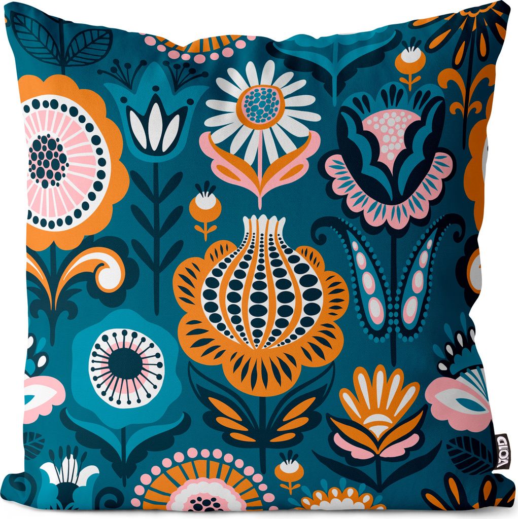 VOID Florales feines Muster Rosa Kissenbezug Kissenhülle Sofakissen Kissen Deko Outdoor-Kissen Dekokissen