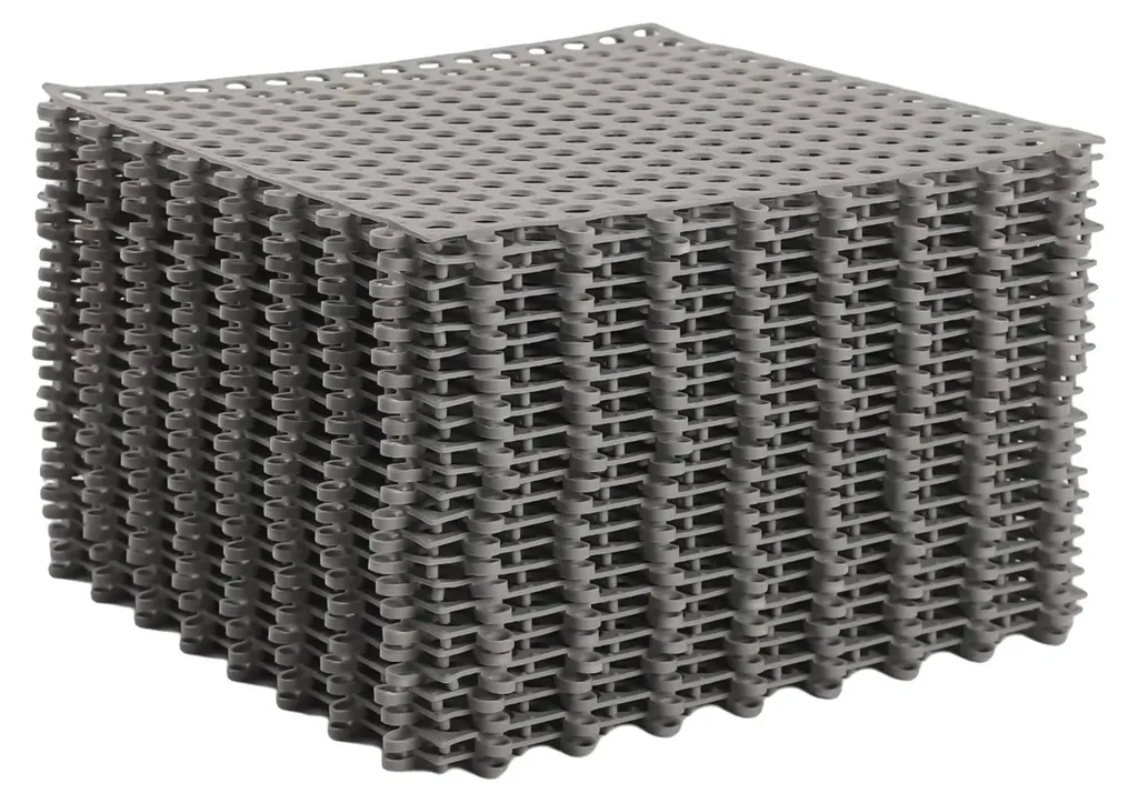 Tapis de baignoire antidérapant gris à emboîter - Modèle Modulable 55cm