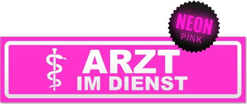 Arzt im Dienst Motiv 1 invertiert Magnetschild Schild magnetisch