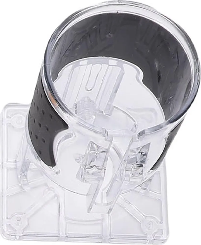 Base défonceuse 65mm anti-éclat avec plaque réversible et capot clair - 15