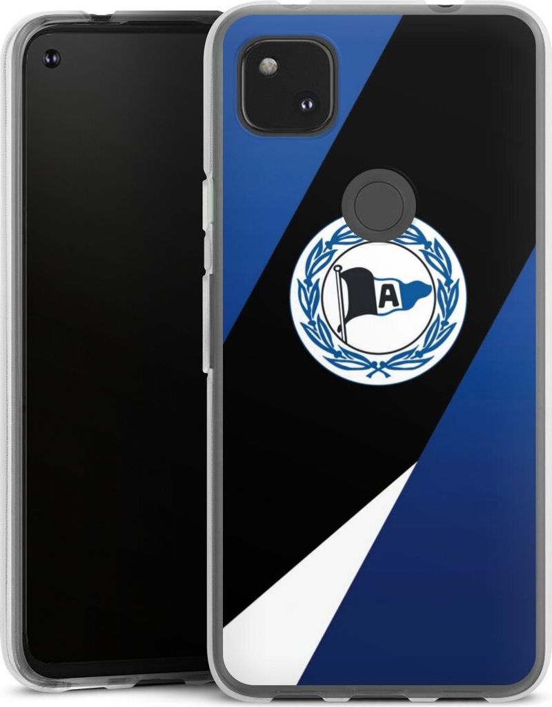 DeinDesign Handyhülle für Google Pixel 4a Silikon Hülle Case Smartphone Schutzhülle Arminia Bielefeld DSC Offizielles Lizenzprodukt