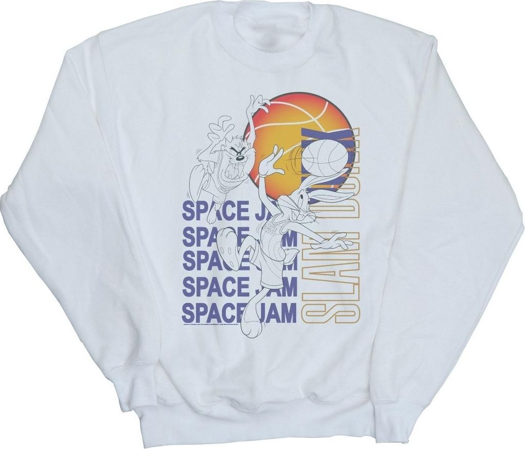 Space Jam: A New Legacy - "Slam Dunk" Sweatshirt für Herren BI51660 (4XL) (Weiß)