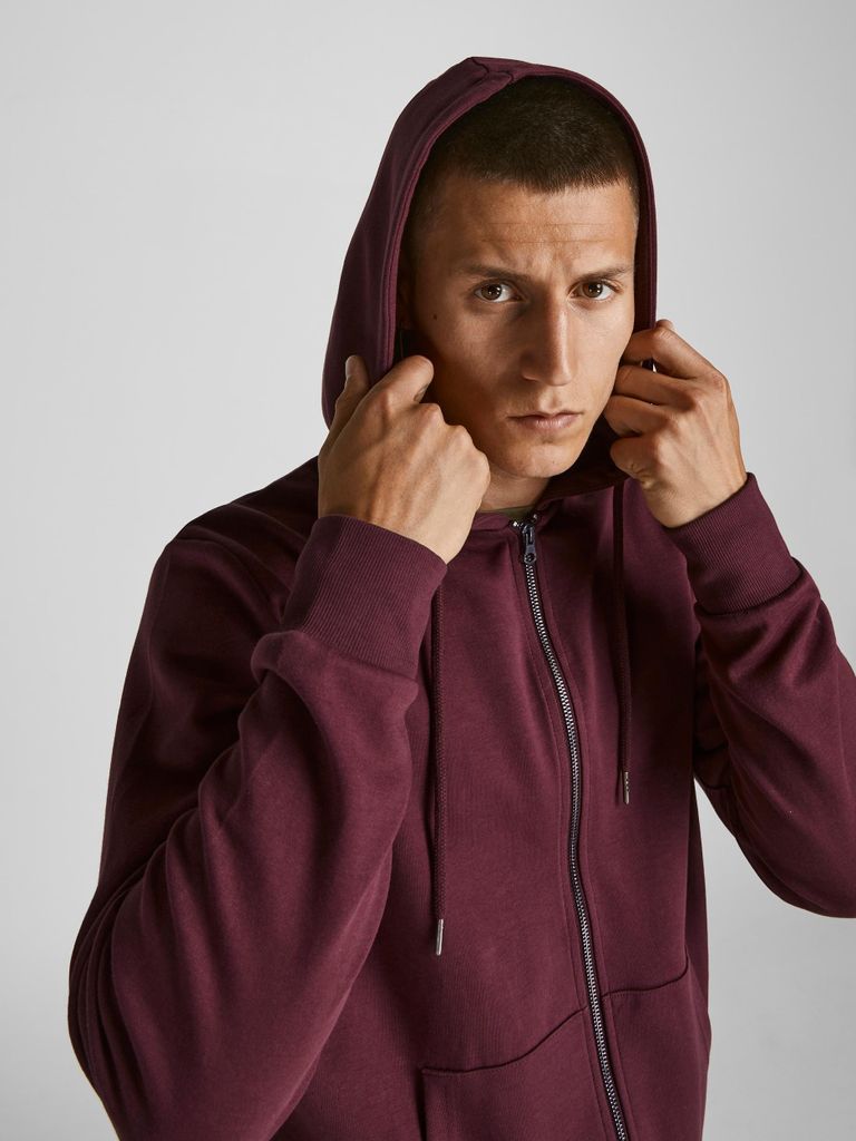 Jack & Jones 12181901, Erwachsener, Rot, M, Baumwolle, Polyester, Nicht bleichen, Feinwäsche (30°C)