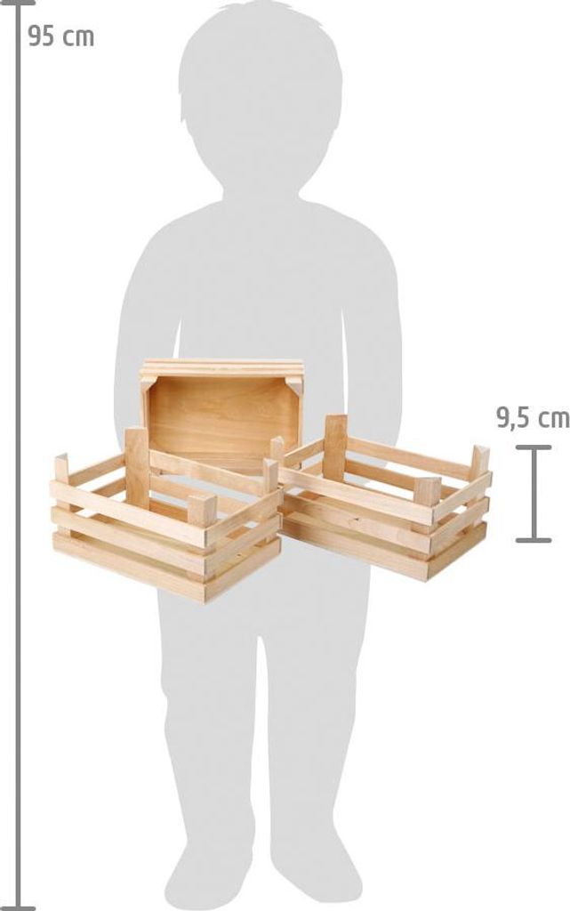Große Kiste Natur, 3er Set Kisten