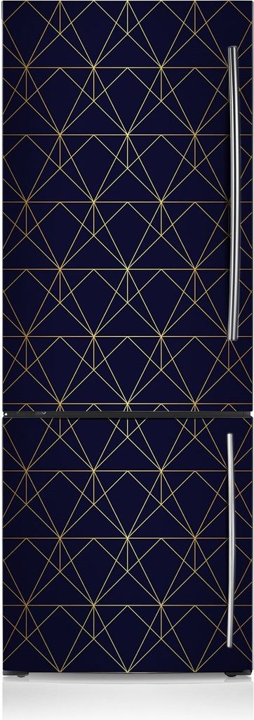 Kühlschrankfolie Aufkleber Kühlschrankmagnete Dekoration Kühlschrankfolie 60x205 cm - Dreiecke-Muster