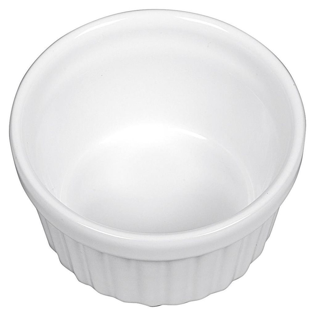 Piatto aletta in gres "Prisma", Ø 9 cm, H 5 cm, bianco (1 Immagine del prodotto 