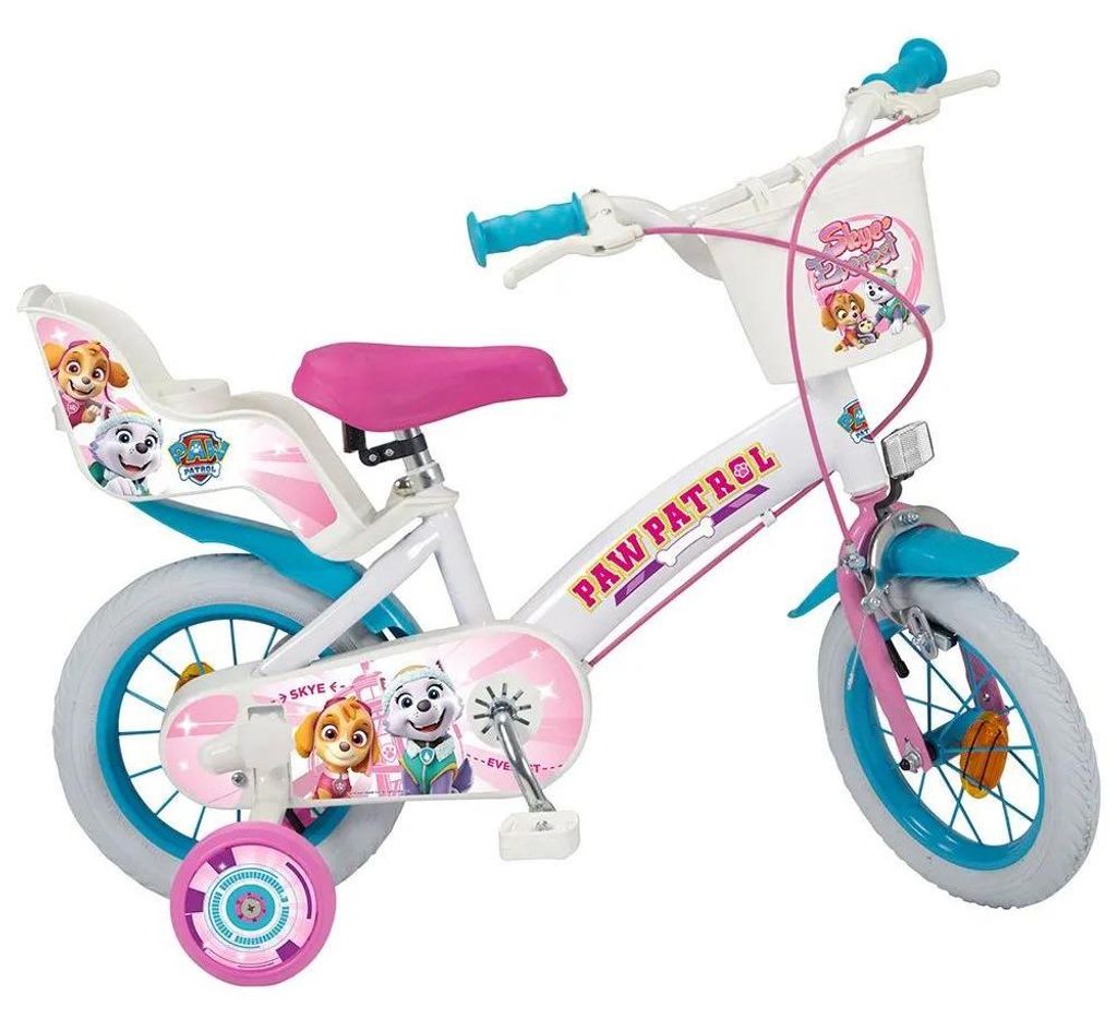 Detský bicykel TOIMSA 12" Psi Patrol biely pre dievčatá Obrázok produktu 