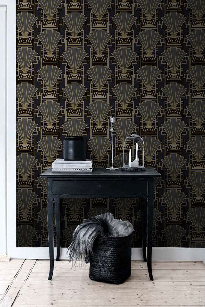 Coloray Fototapete 290x290 cm An Einer Wand Latex Latextapete - Art Deco oder Template Vintage Card