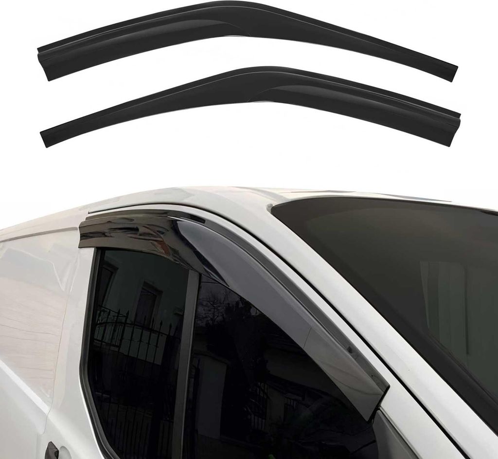 2x veterný deflektor pre Ford Transit Van 2015-2024 tmavý Obrázok produktu 