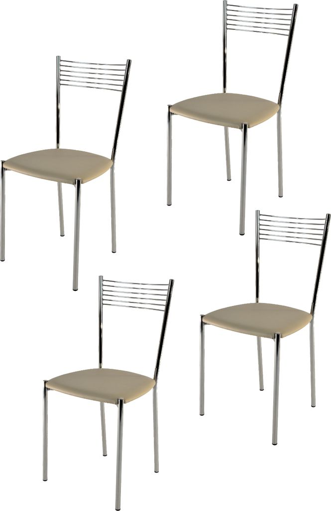 t m c s Tommychairs - Set di 4 sedie moderne ELEGANCE per Immagine del prodotto 