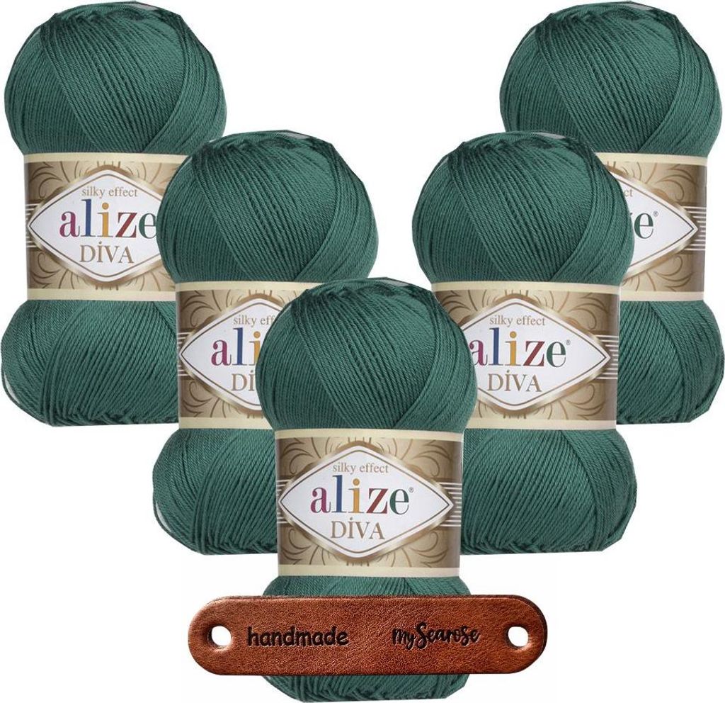 5 x ALIZE Diva 453 North Sea mit Label