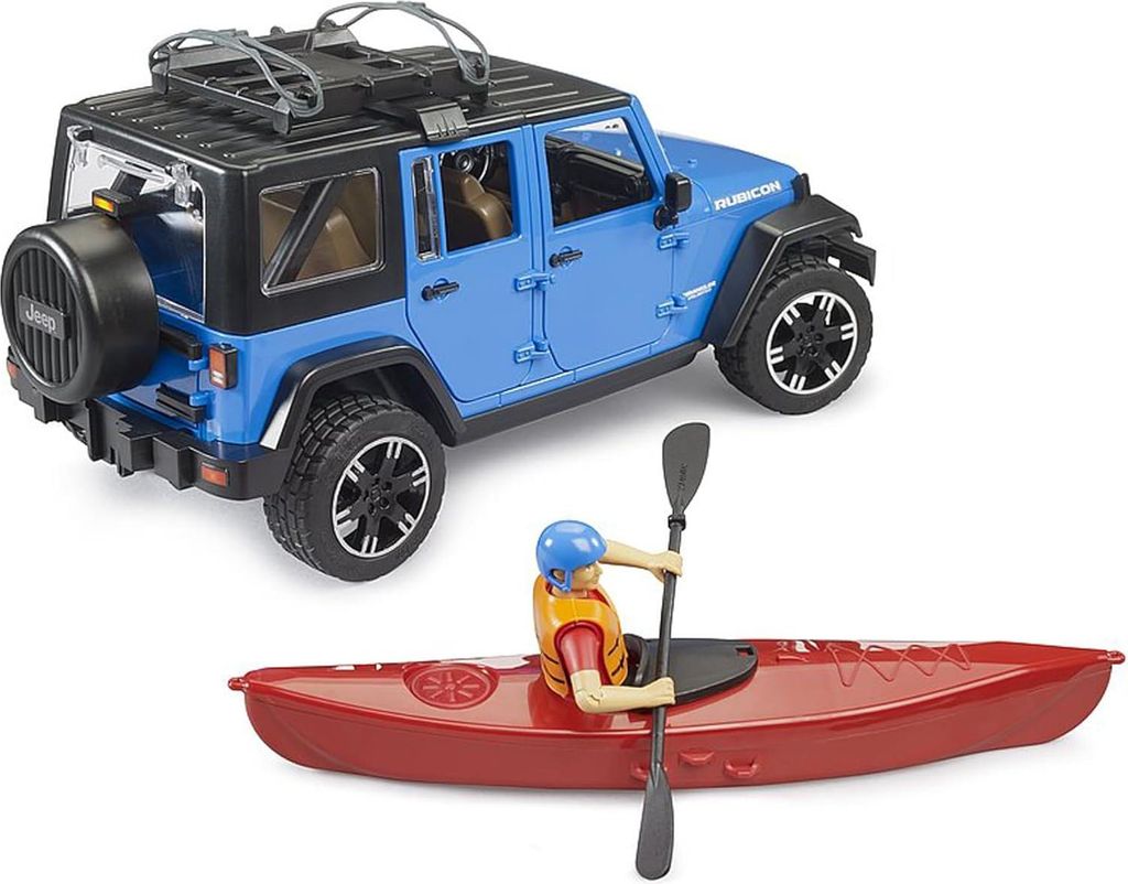 bruder Jeep Wrangler Rubicon Unlimited mit Kajak und Figur Produktbild 