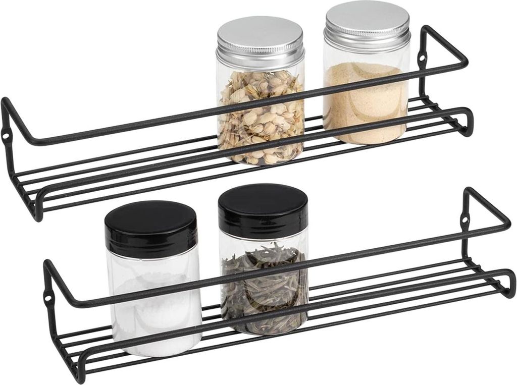 Kräuterregal - 2 Stück - Hängendes Kräuterregal - Kräuterorganizer - Hängendes Kräuterregal - Küchenorganizer - Für die gewünschte Ordnun...