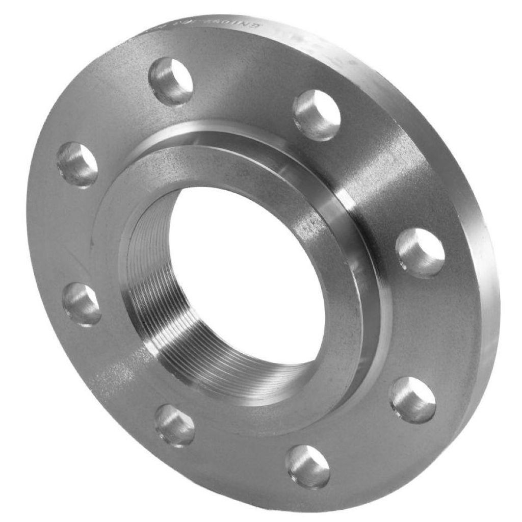 Atusa Gewindeflansch blank schwarz, EN1092-1-Typ 13, PN16 DN80