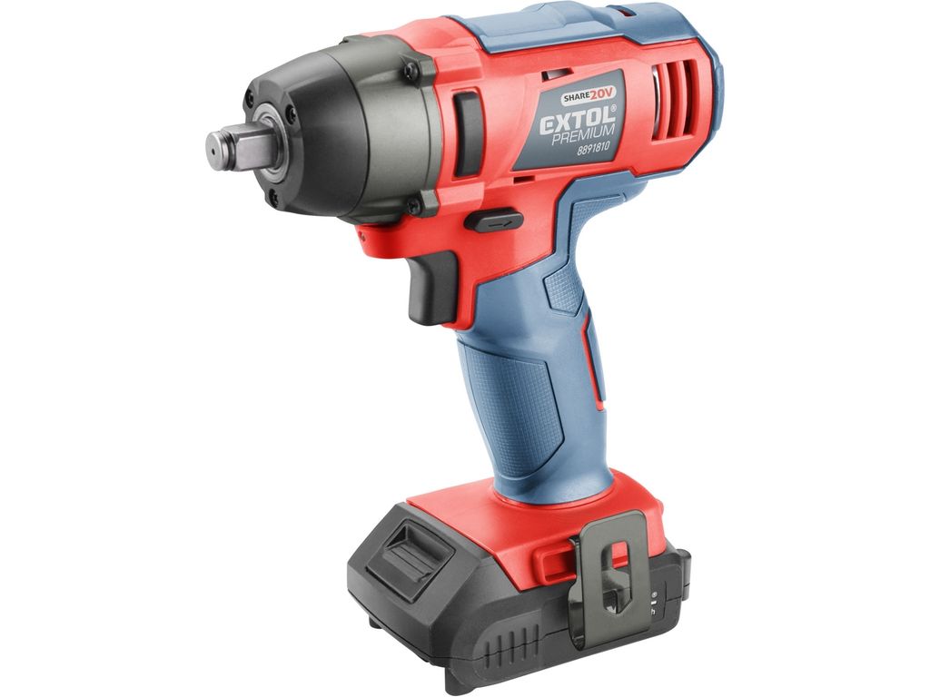 Akku-Schlagschrauber Extol Premium (8891810) 1/2" Akku SHARE20V, 180Nm, 20V Li-Ion, 2000mAh