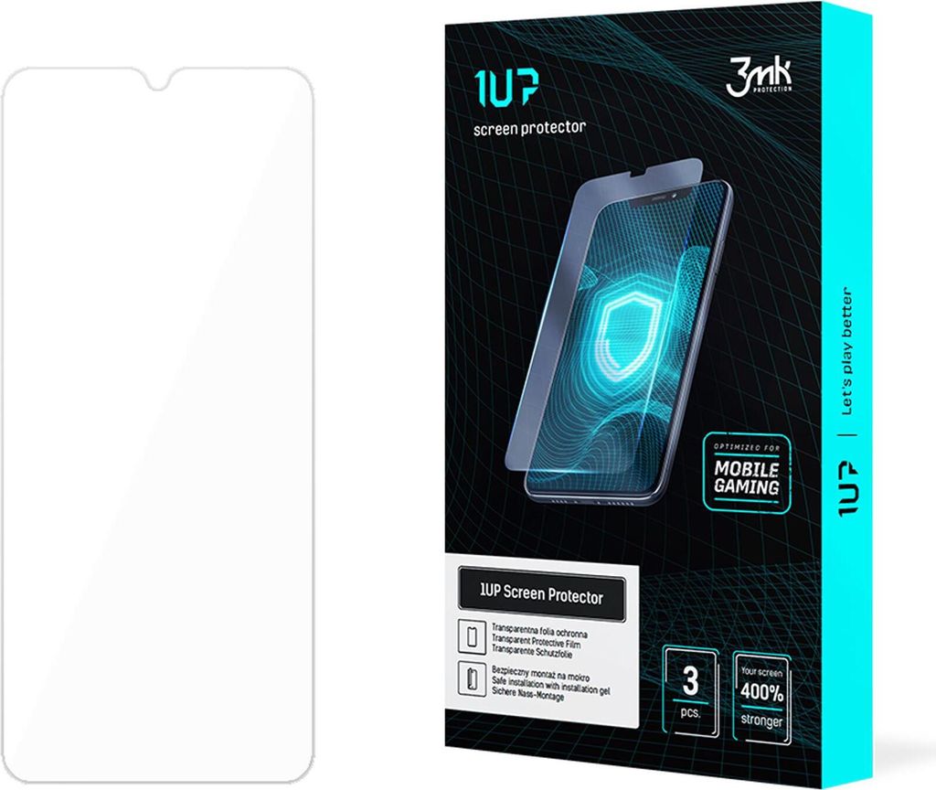 3mk Display Schutzfolie 1UP für Cubot Note 21 transparent Gaming (3 Stück)